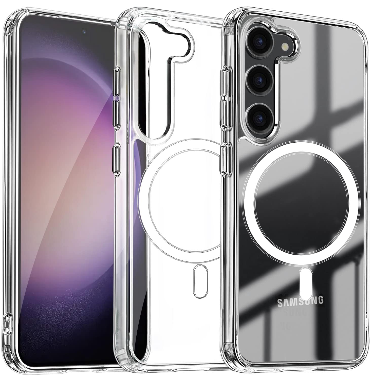 Amazon.co.jp: Galaxy S23 ケース クリア MagSafe対応 磁気充電 SC-51D